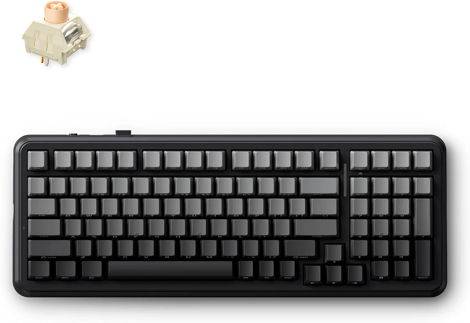 MCHOSE K99 V2 98% RGB Wireless Mechanical Keyboard for Win/Mac/Linux, Tri-Mode Bt5.0/Usb-C/2.4Ghz Hot Swappable Custom Keyboard with 6-Layer Padding Gasket, 8000Mah Battery, NKRO for Win/Mac/Linux