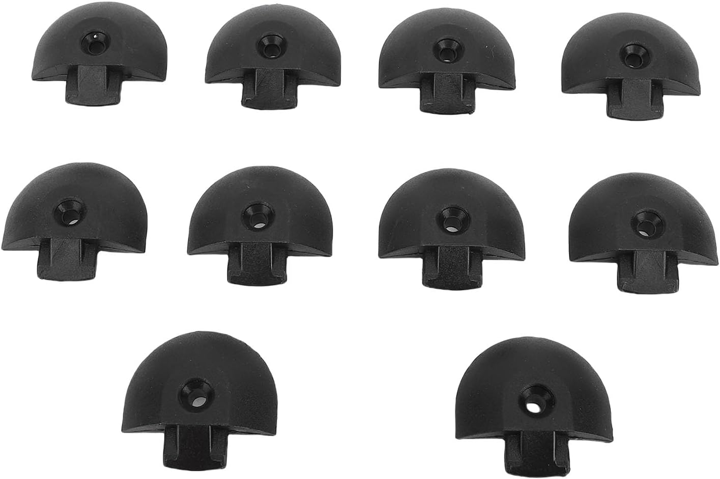 10PCS Cargo Angled End Cap for L Track, Tie-Down Rail End Caps Ends Plug Cap Enclosed Trailer Cargo Van Track Plugs for Cargo Control Pickup RV ATV image number 3