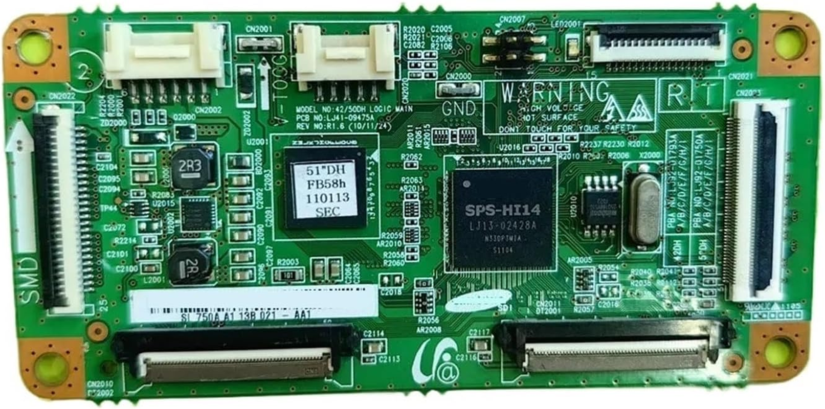 LJ92-01750A LJ41-09475A T-CON Logic Board， Compatible for 51" TV PS51D490A1 PS51D450A2 PS51D450A2W PN51D450A2D PN51D430A3D image number 1