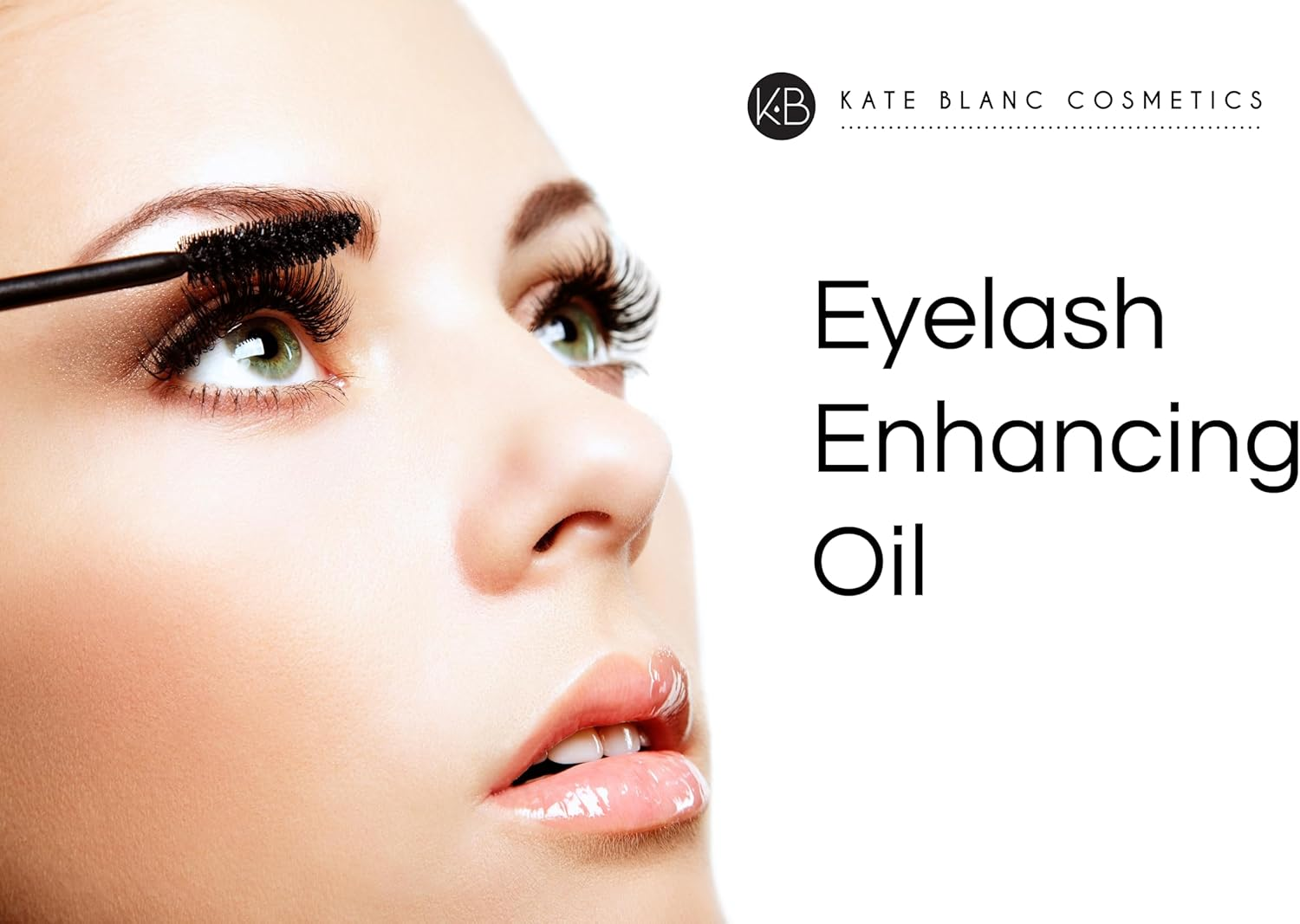 USDA Organic Castor Oil, Pure Cold Pressed, Hexane Free, from Kate Blanc - Stimulate Growth for Eyelashes, Eyebrows, and Hair. Smooth Face and Skin - with Treatment Starter Kit - 1-Year Guarantee image number 1