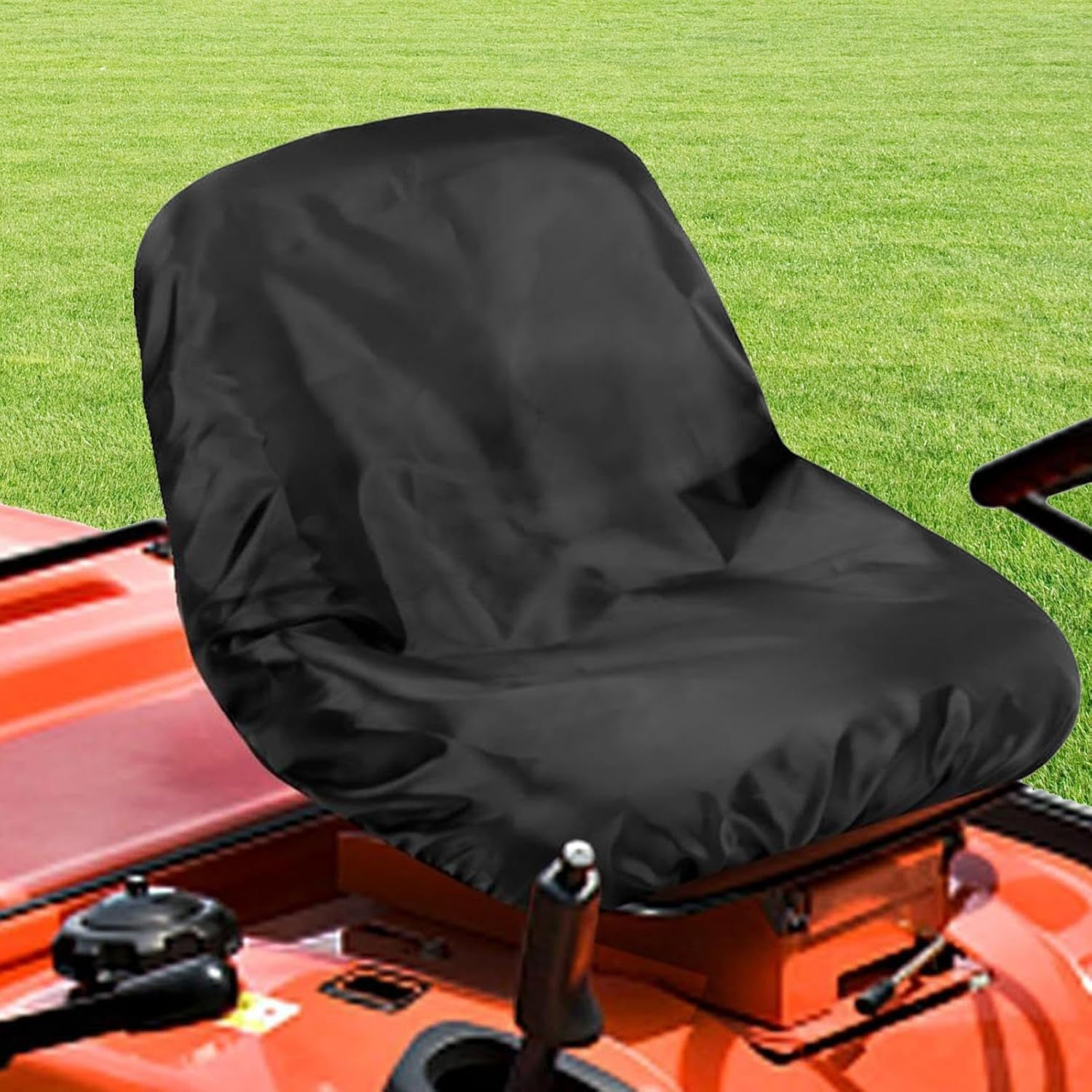 Tractor Seat Cover,Waterproof Riding Lawn Mower Seat Protector - Full Coverage Tractor Part Outdoor Protection for Yard Garden Field Lawn