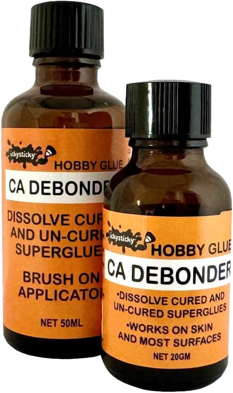 Ickysticky Hobby Glues CA Debonder 50 Ml Premium Superglue Wood, Craft, Metal, Plastic, Model Kits, DIY, Home, Office image number 5