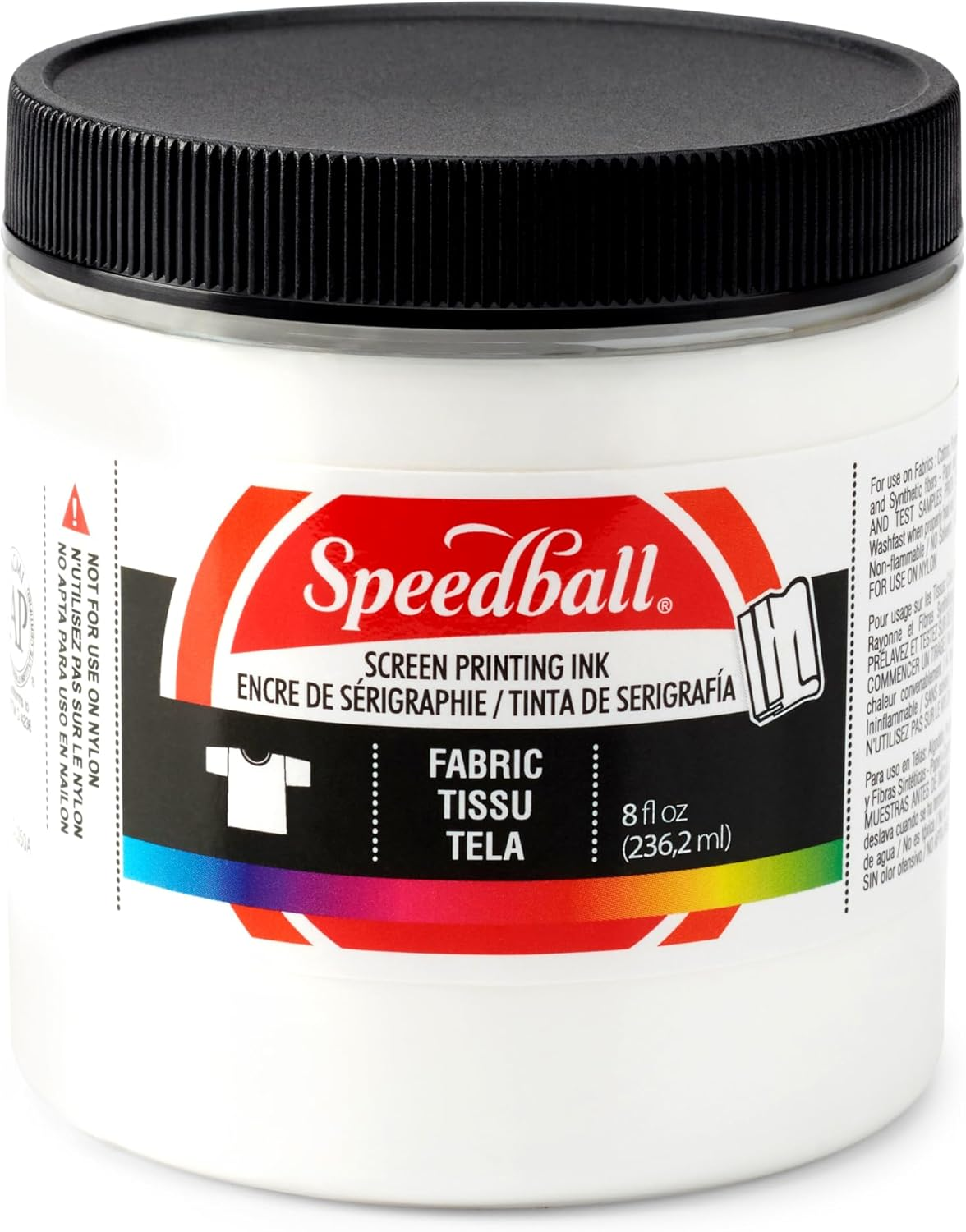 Speedball Fabric Screen Printing Ink 236 Ml, White image number 5