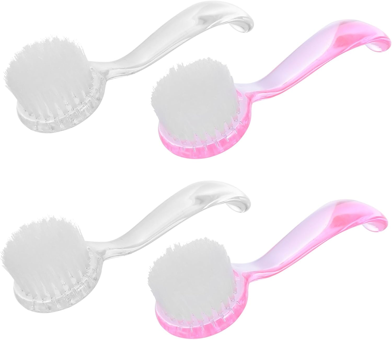 HAPINARY 4Pcs Nail Brush Dust Brush Soft Bristles Long Handle for Easy Nail Cleaning image number 1