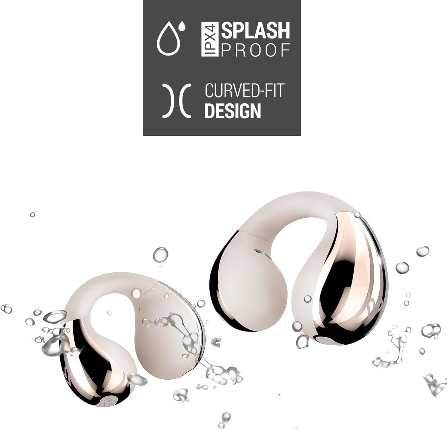 Energy Sistem Coolpods Open Sound Wireless Bluetooth Headphones, 25 Hours Battery, Noise Cancelling for Calls, IPX4, Waterproof, Comfortable and Flexible image number 3