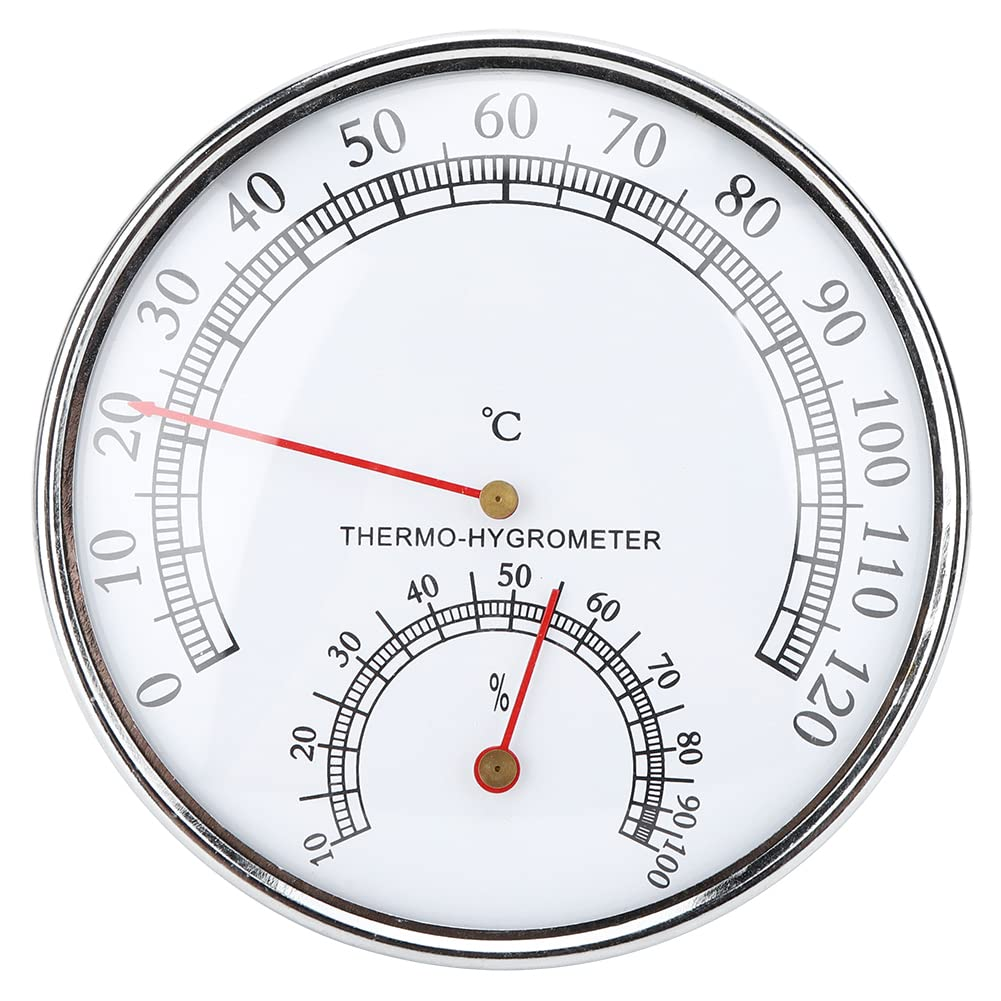 Mini Indoor Thermometer Hygrometer, 2 in 1 Sauna Temperature and Humidity Monitor Gauge Indoor Room Temperature Humidity Meter Sauna Accessories for Table, Kitchen, Office image number 1