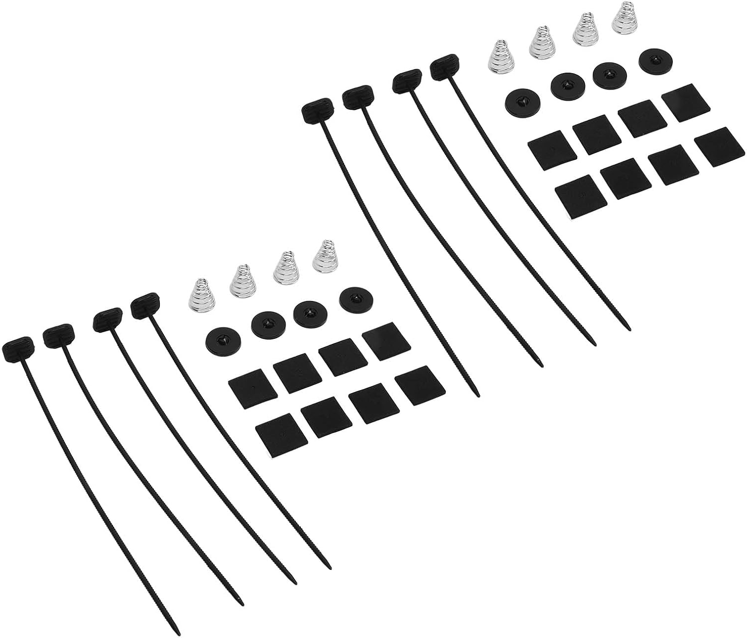 2 Set Fan Mounting Kit through Radiator Fan Mount Kit for Electric Cooling Fan and Transmission Cooler image number 5