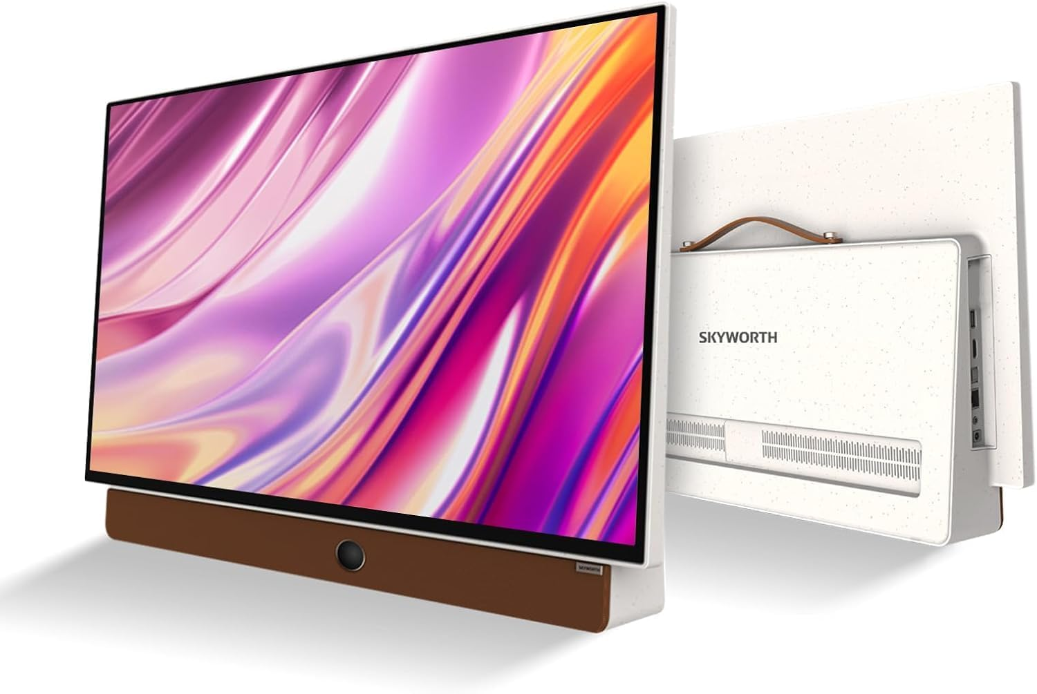 SKYWORTH 24-Inch Portable Tv,3-Hour Battery,1080P Fhd,Wide Viewing Angle,Smart Google TV, HDR10, Dolby Audio, LED, Bluetooth, Chromecast and Google Assistant image number 1