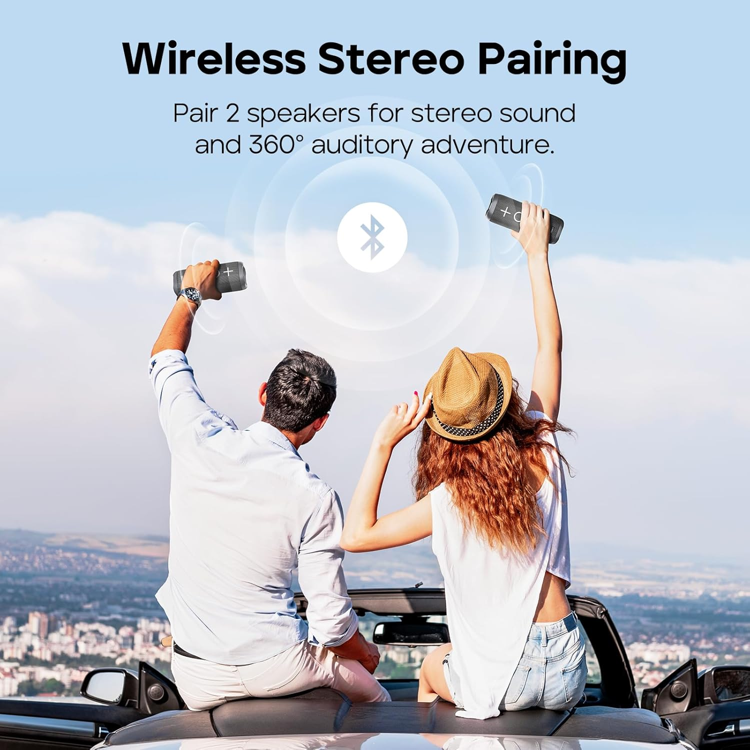 Tribit Stormbox 2 Bluetooth Speaker with 34W 360&deg; Surround Sound, Xbass Tech, 24H Playtime, IPX7 Waterproof, Bluetooth 5.3, TWS Pairing Portable Wireless Speaker for Outdoor image number 5