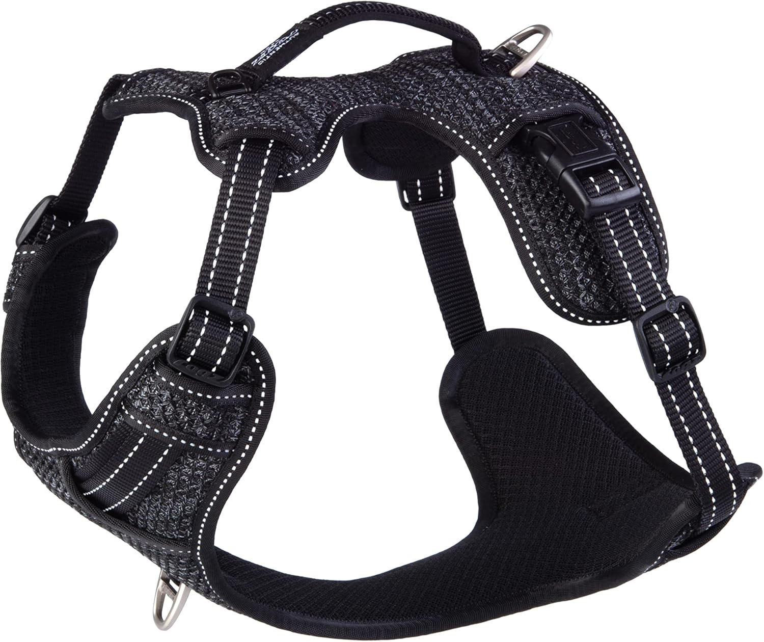 Rogz Handle Padded Control Dog Harness Black Extra Large image number 2