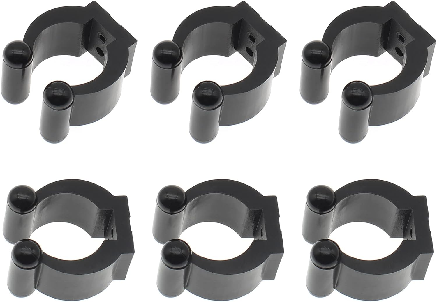 FDXGYH Billiards Snooker Cue Locating Clip 6 Pcs Plastic Holder Cue Clips Fishing Rod Storage Clips for Storage (Black,Small)