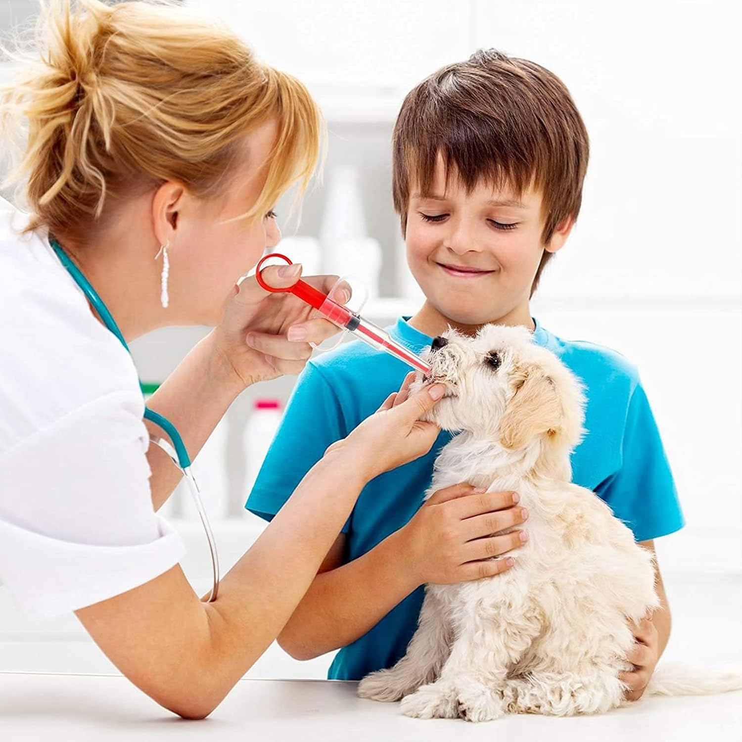 Pet Pill Dispenser Medicine Feeder Pet Is Given Medicines Medical Feeding Tool - Pet Pill Dispenser Syringes Super Durable and Reusable Extremely Convenient (3 Pack) image number 2