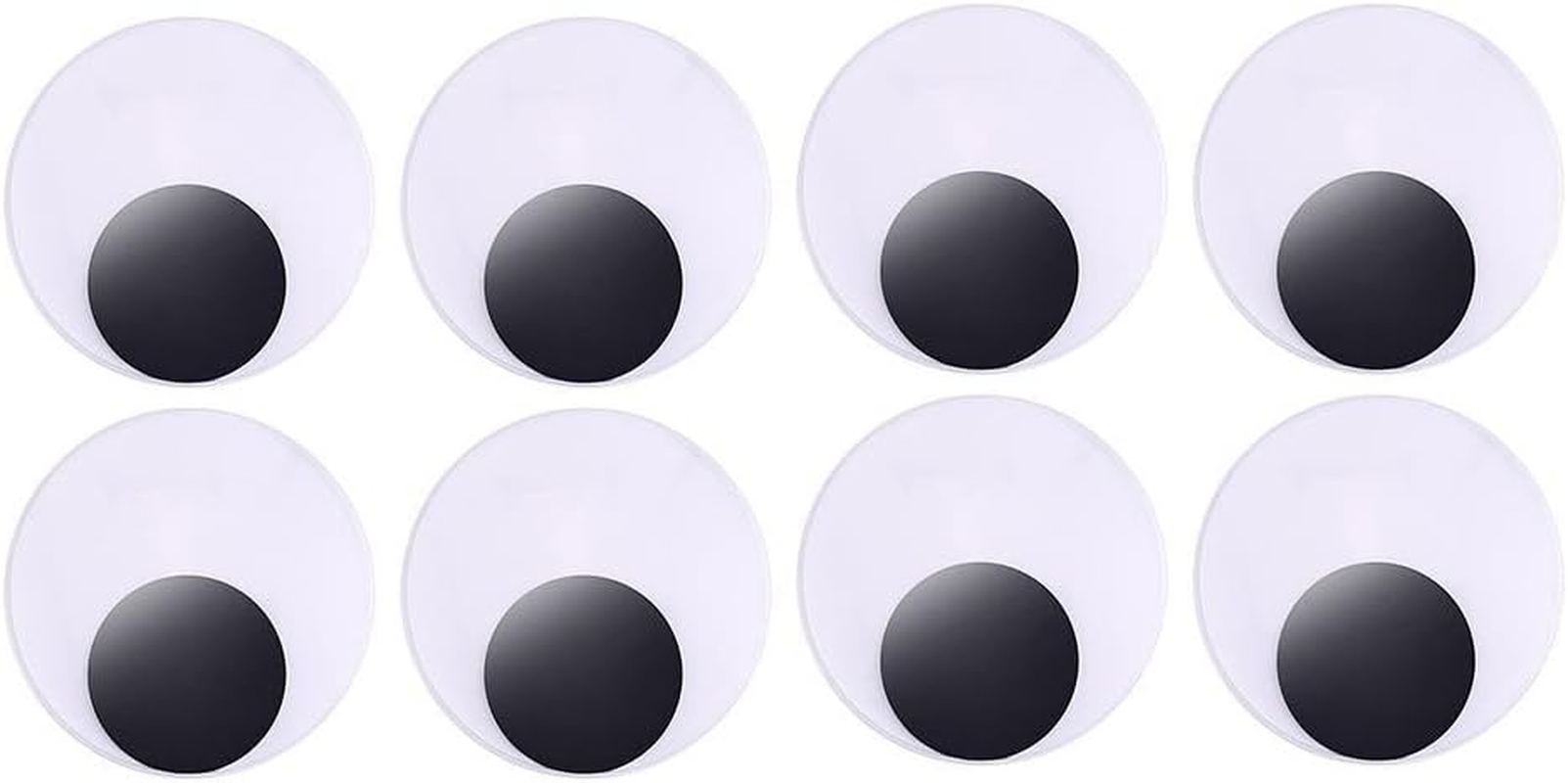 DECORA 3 Inch Large Sized Plastic Wiggle Googly Eyes with Self Adhesive for Crafts Set of 4