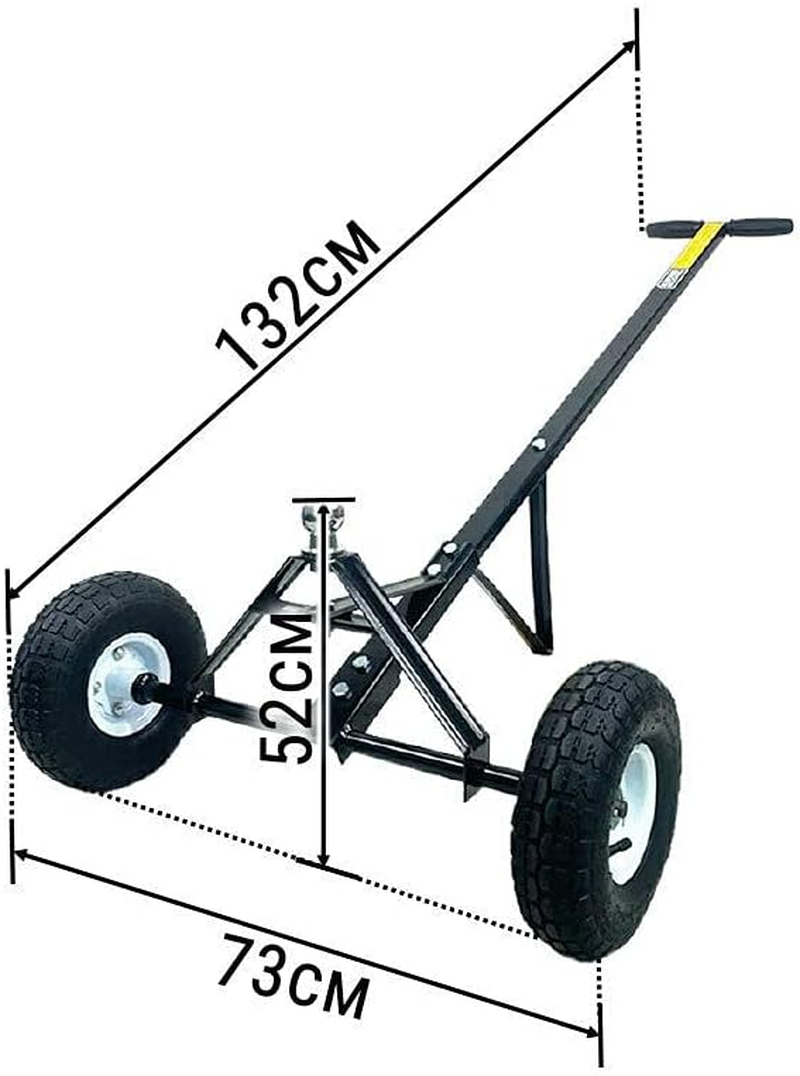 Trailer Dolly 600Lbs 270Kg Utility Camper Steel Hand Dolly Wheel Tow Mover Boat image number 3
