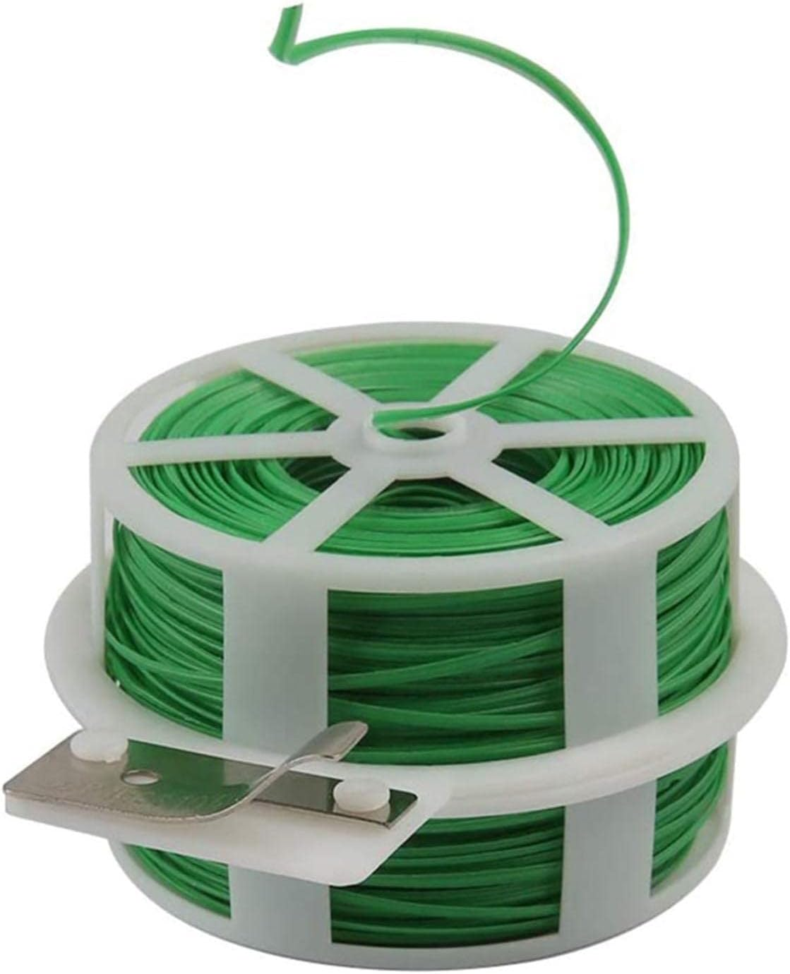 Plant Ties for Support,Garden Support Ties - Gardening Plant Support, Green Florist Wire with Cutter, Floristry Arrangement Supplies, Universal Wire (Size : S) image number 3