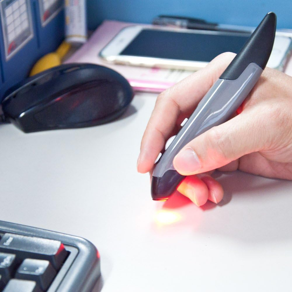 Lychee Wireless Pen Mouse 2.4GHZ USB Wireless Optical Pen Mouse 500/1000 DPI Adjustable Handwriting Mini Mice for PC Laptop Notebook Computer Mac image number 4