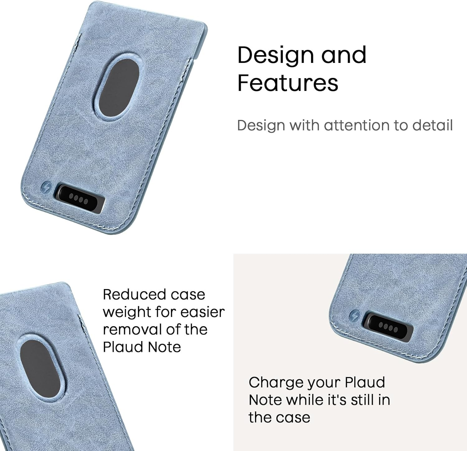 Voice Recorder Carrying Case for Plaud Note Compatible with Plaud Note AI Audio Recorder Portable Protective Case Blue image number 1