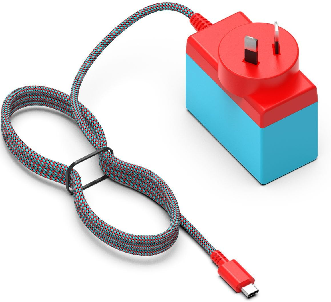 Haweswar Charger for Nintendo Switch, 39W AC Power Supply Adapter Fast Charging with 1.8M USB C Cord, Compatible with Switch Lite, OLED, Steam Deck - Support TV Mode image number 1