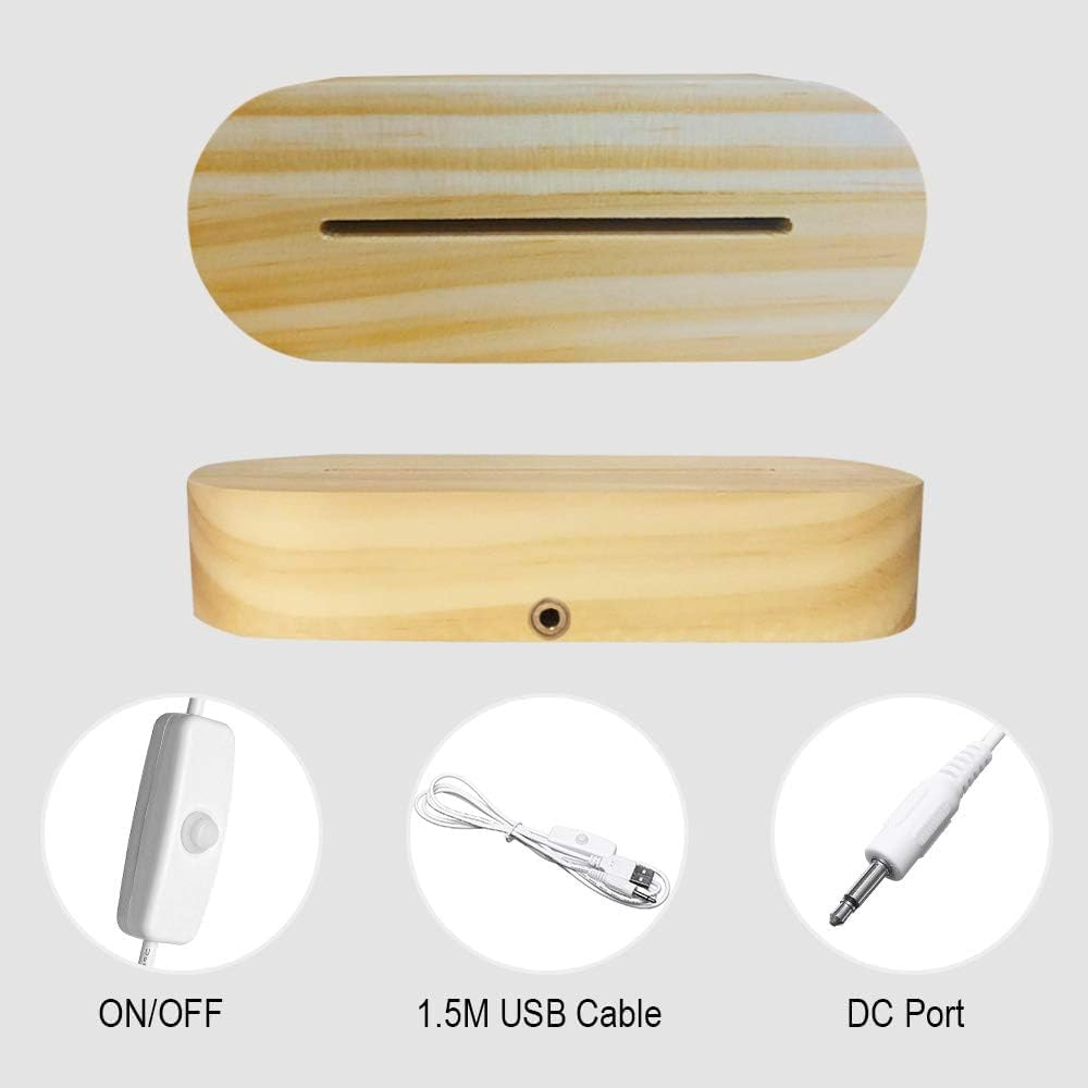 To My Bestie Gifts, Friends Night Light for Best Friend Sister Boys & Girls Women BFF Birthday Holiday Friendship, Soft Warm White Colors LED Wooden Table Lamp image number 1