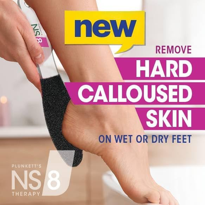 Plunkett'S NS8 Wet & Dry Foot File &ndash; Durable, Water-Resistant Grit for Effective Exfoliation. Ideal for Hard Skin, Calluses & Cracked Heels. Safe for Use in Shower or Bath. Hygienic & Easy to Clean image number 3