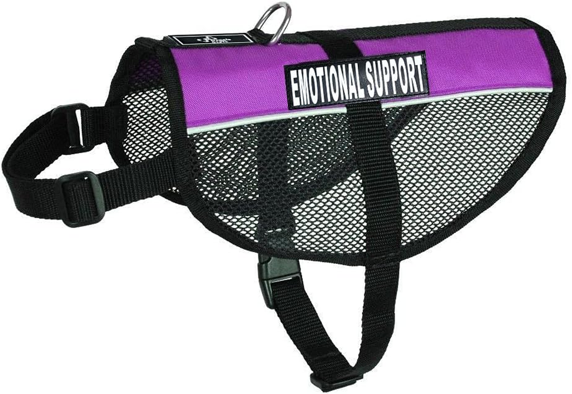 Emotional Support Service Dog Mesh Vest Harness Cool Comfort. Purchase Comes with 2 Reflective Emotional Support Removable Patches. Please Measure Your Dog before Ordering image number 6