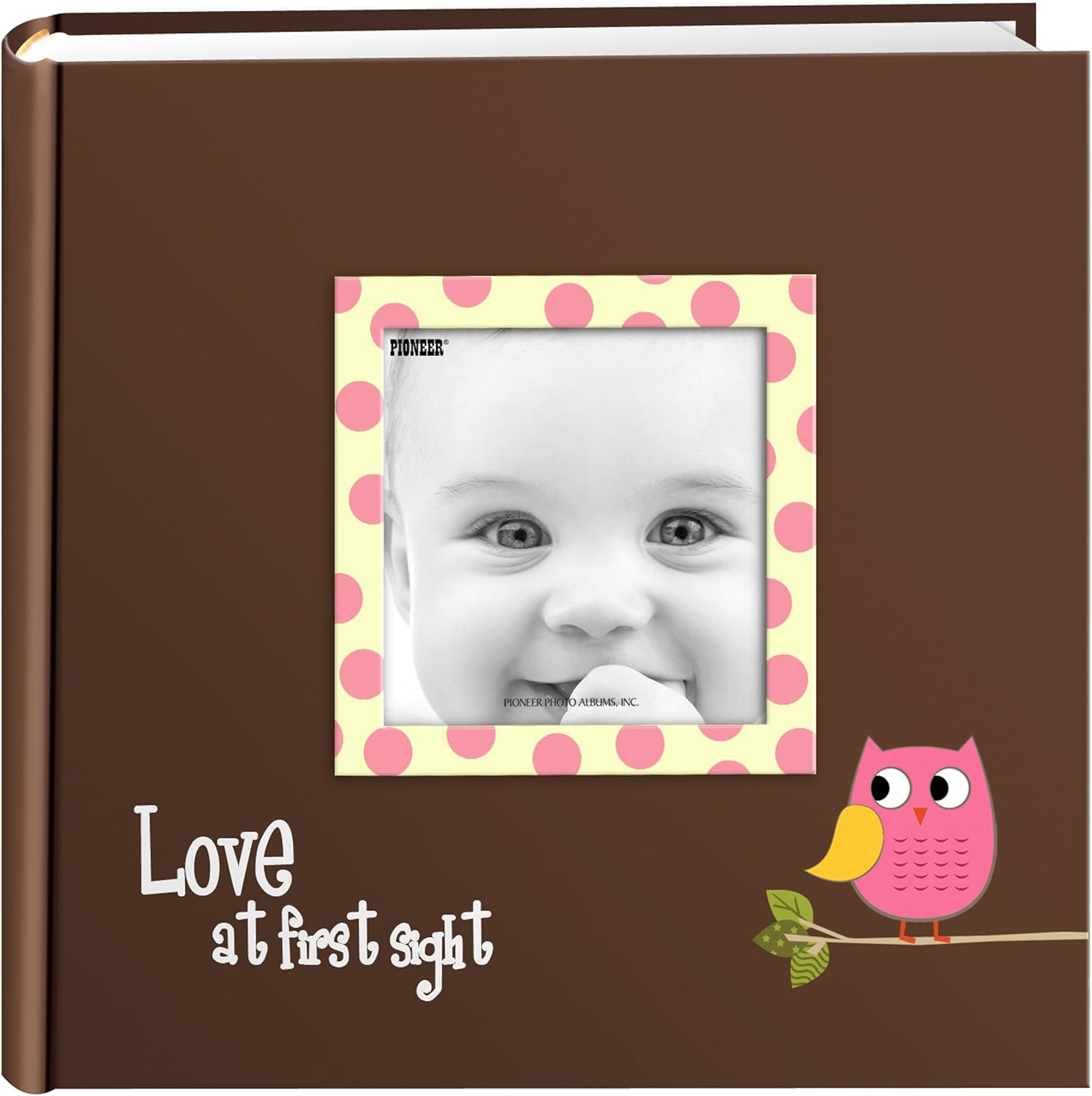 Baby Owl Frame 200 Pkt 4X6 Photo Album, Pink