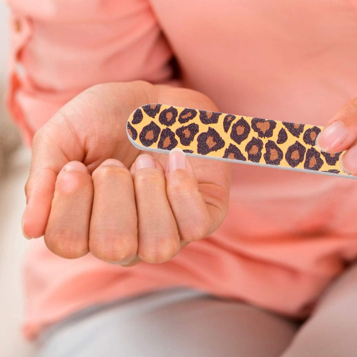 Healvian 100Pcs Bulk Nail Files Manicure Tools Nail Tech Supplies for Women Random Color image number 2