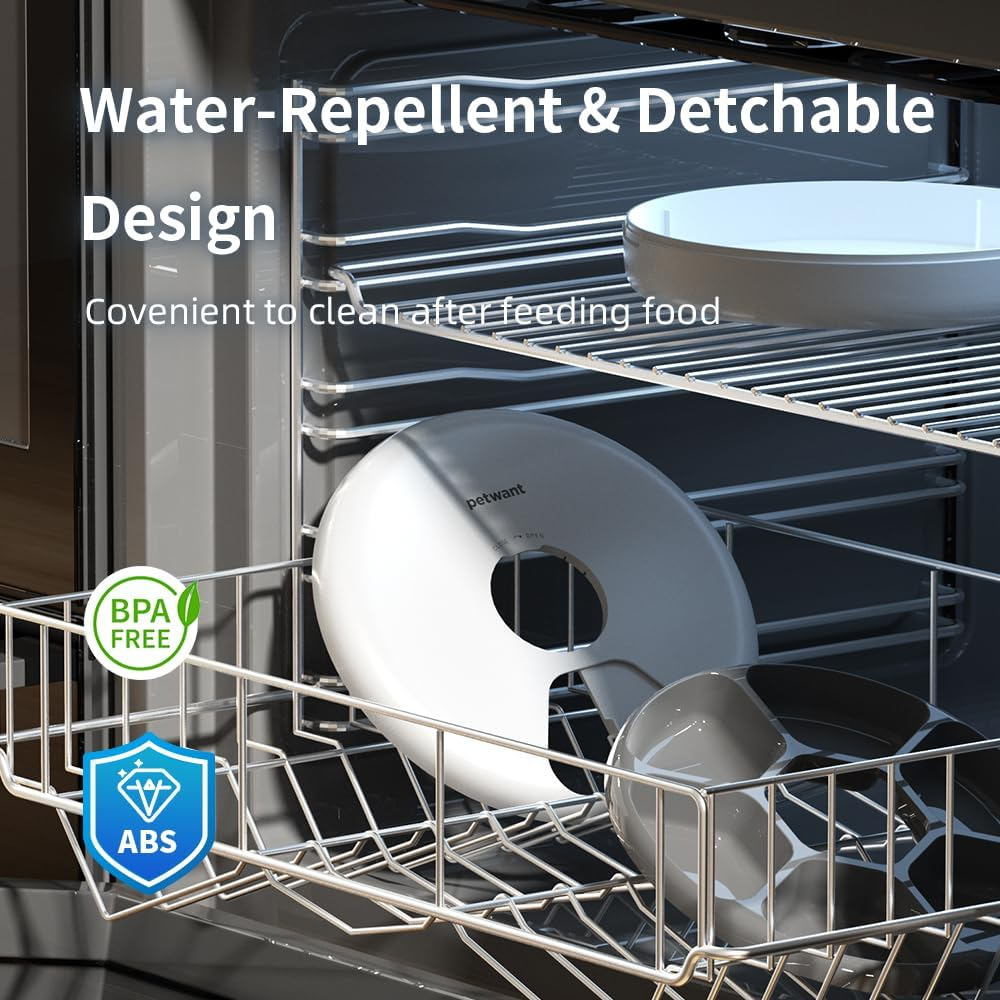 Automatic Cat Feeder Wet Food: Cordless Dog Feed Dispenser - Small Pet Fresh Food Refrigerated Container with 2 Ice Packs - Programmable Timer AA Battery Powered Kitten Feeding Bowls - 6 Meals per Day image number 4