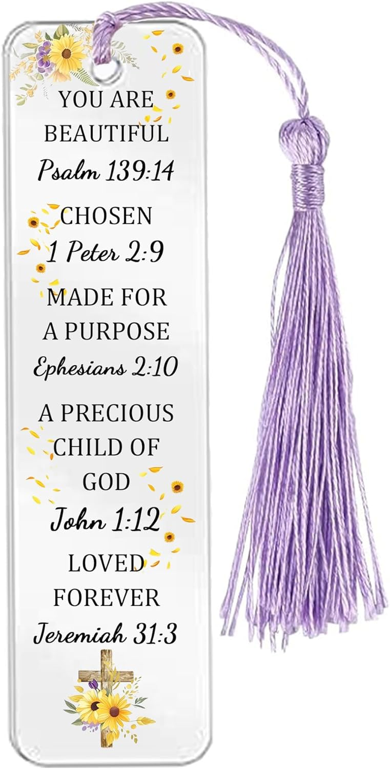 HZBLAZ Acrylic Bookmarks & Plaque Set Sunflower Encourage Keepsake Colleagues image number 3