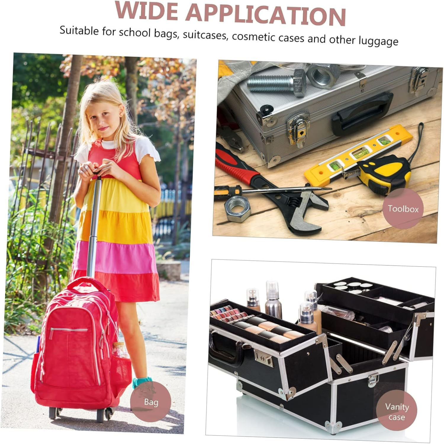 COHEALI 2Pcs Plastic Handle Replacement for Travel Suitcase Luggage Case Grip Handle Suitable for Carry Travel Bag and Suitcase image number 6