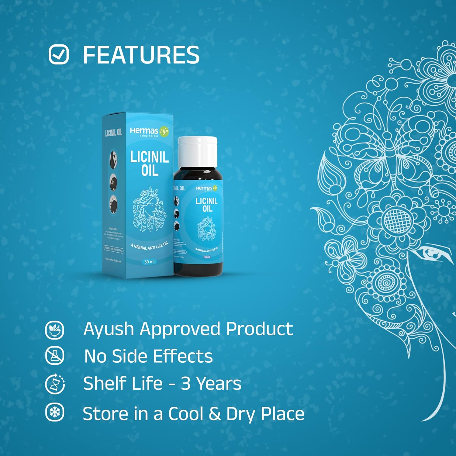 Licinil Hair Oil, 30 Ml | FREE image number 2