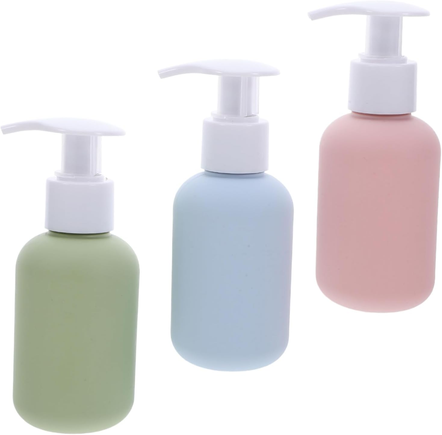 CLISPEED 3Pcs Leakproof Travel Pump Bottles Refillable Lotion Dispenser for Toiletries Cosmetics Shampoo Hand Soap and Skincare Creams Spillproof Widemouth Design for Easy Refills Portable image number 2