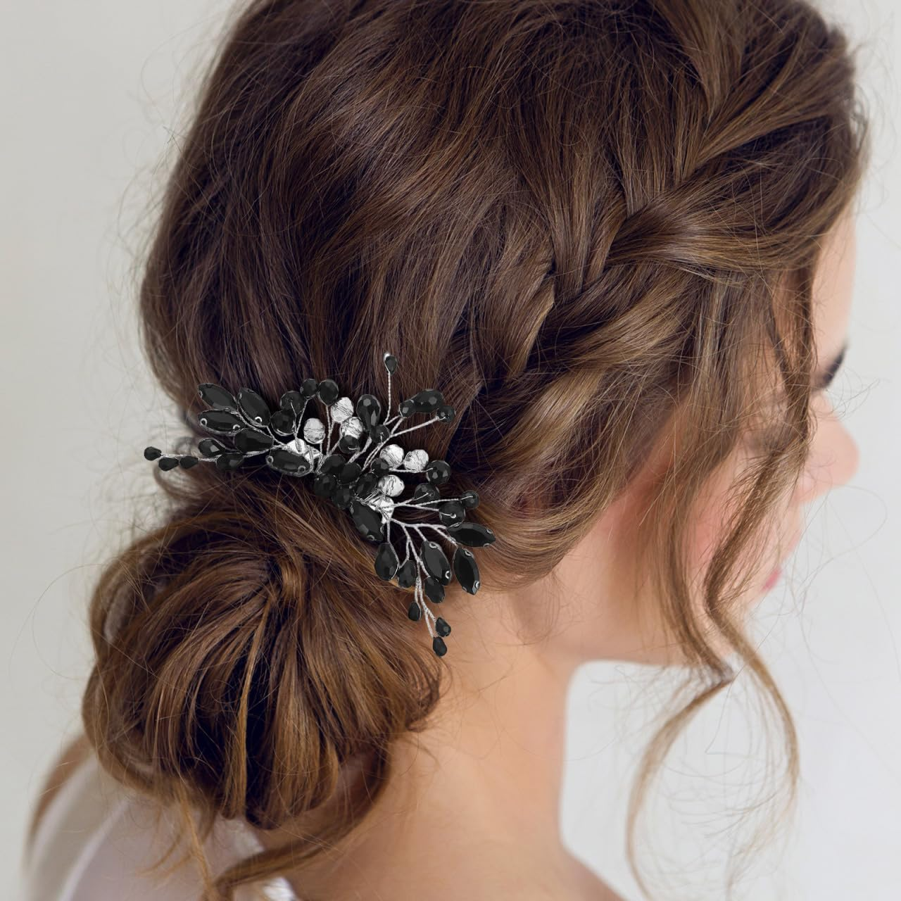 AUTSUPPL Hair Accessories for Women Comb Prom Headpiece Women Hair Clips Hair Bobby Pins Golden Hair Accessories Hair Accessories for Bride Wedding Hair Accessories for Brides Metal image number 6