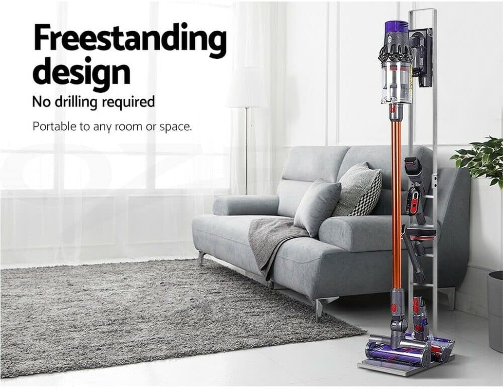Freestanding Vacuum & Accessories Stand for Dyson V6 V7 V8 V10 V11 (Black) image number 6