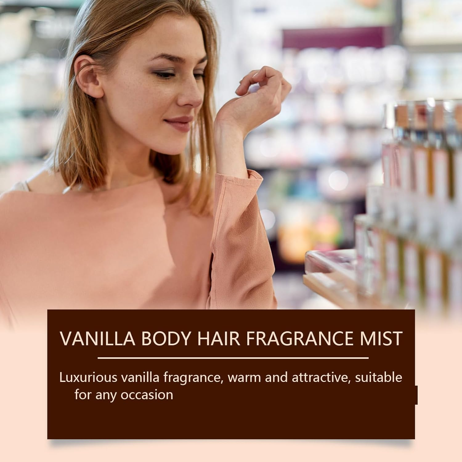 Vanilla Skin Perfume Skin Body Mist, Vanilla Perfume Spray for Hair and Body, Body and Hair Fragrance Spray, Fragrance Sprays for Women, Long-Lasting Light Fragrances for Hairs and Skin Care (3Pcs) image number 6