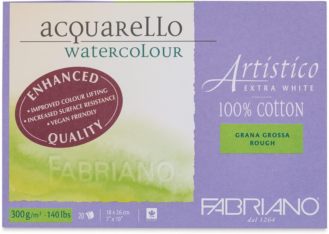 Fabriano Artistico Watercolor Block, 9 X 12, Extra White image number 3