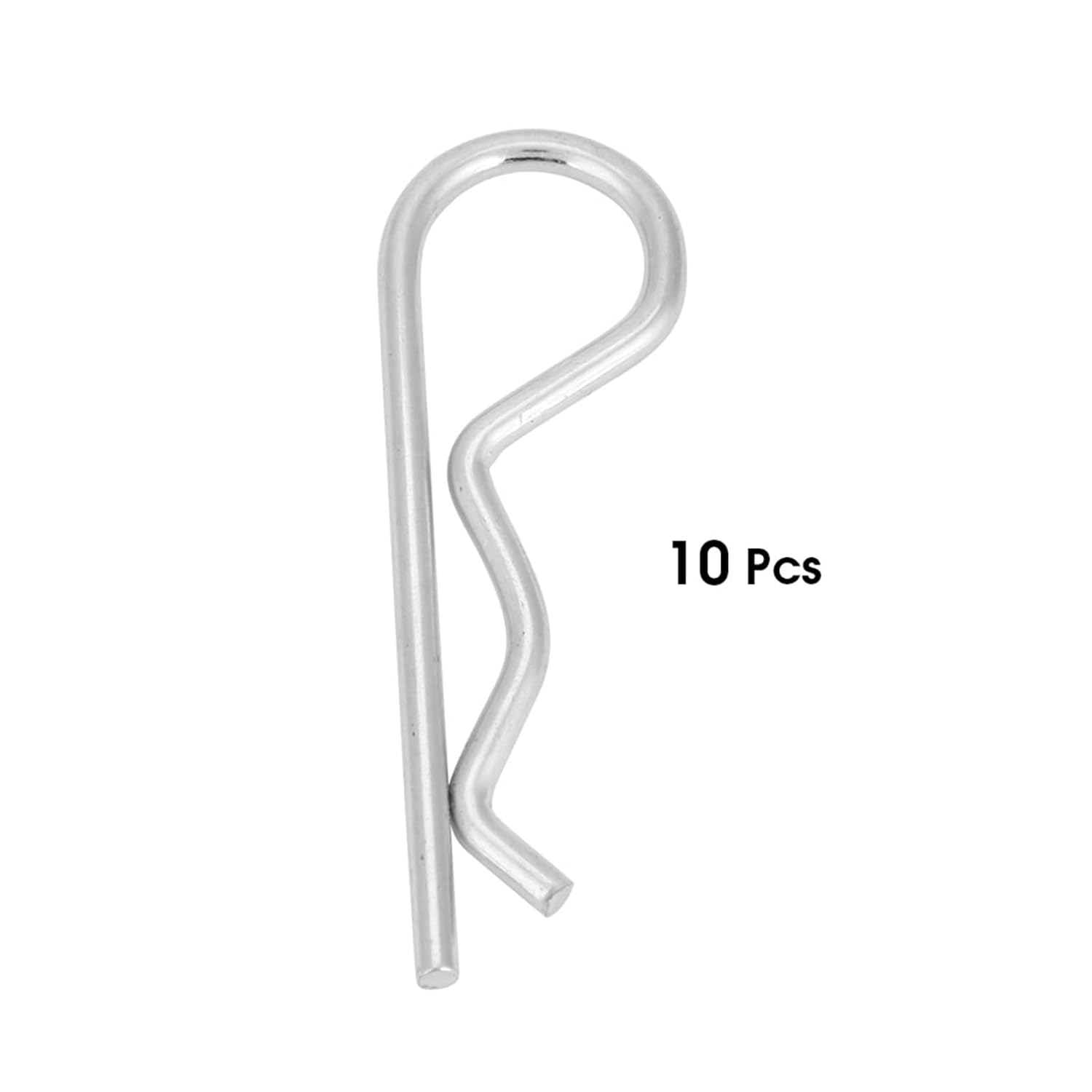 10Pcs B Type Cotter Pin Clips Zinc Plated Retaining Pins for Machinery Hairpin Accessories (3.5*75Mm (10Pcs)) image number 3