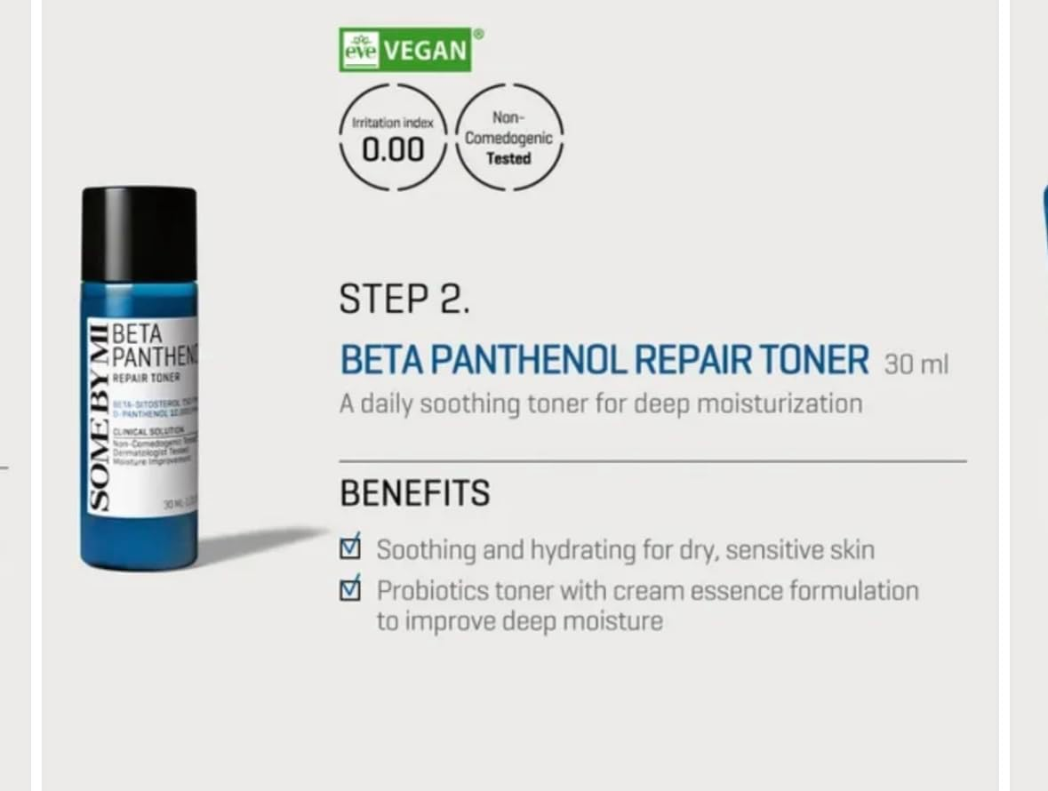 Some by Mi Beta Panthenol Repair Starter 4-Piece Kit image number 4