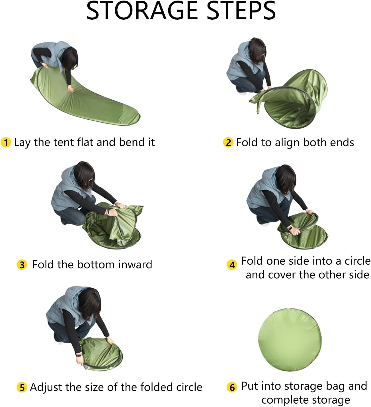 Outdoor Camping Portable Pop up Tent, UV Resistant, Waterproof Shower Tent Toilet Privacy Changing Room (Camouflage) image number 4