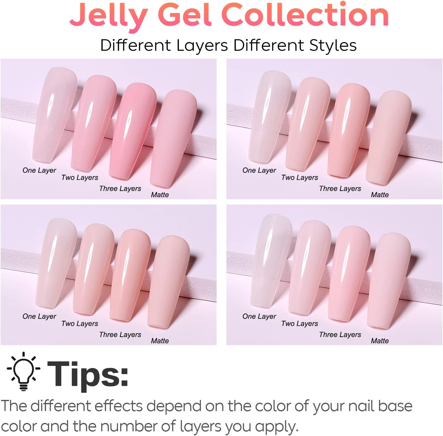 AIMEILI Soak off Hot Pink Neon Gel Nail Polish Set, Summer Color Neon Pink Orange Purple Blue Color Gel Set of 4Pcs X 10Ml - Kit 28 Cruelty-Free & Vegan