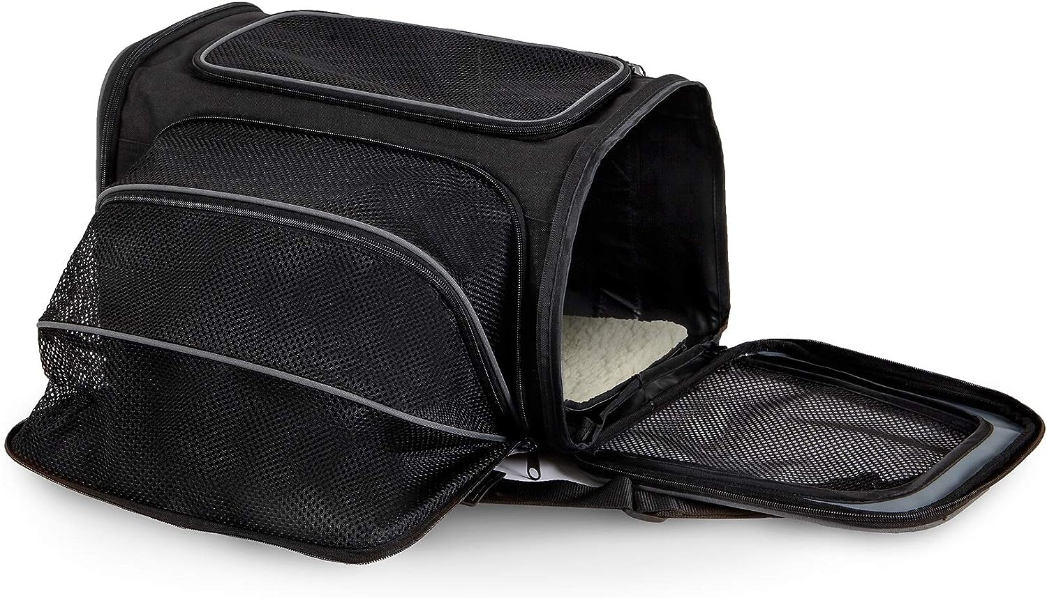 Petmate 21842 See and Extend Pets Carrier, Navy Blue image number 1