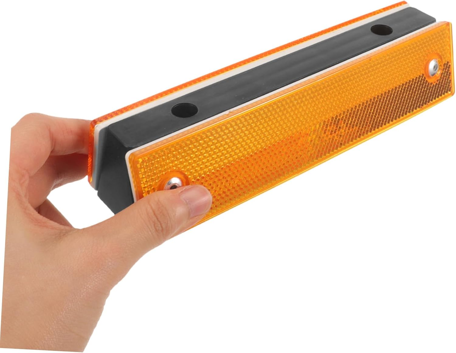 ABOOFAN 4Pcs Double-Sided Reflective Rectangular Road Delineators for High-Speed Highway and Garage Safety Enhanced Visibility Pavement Markers for Low-Light Driving Conditions image number 4