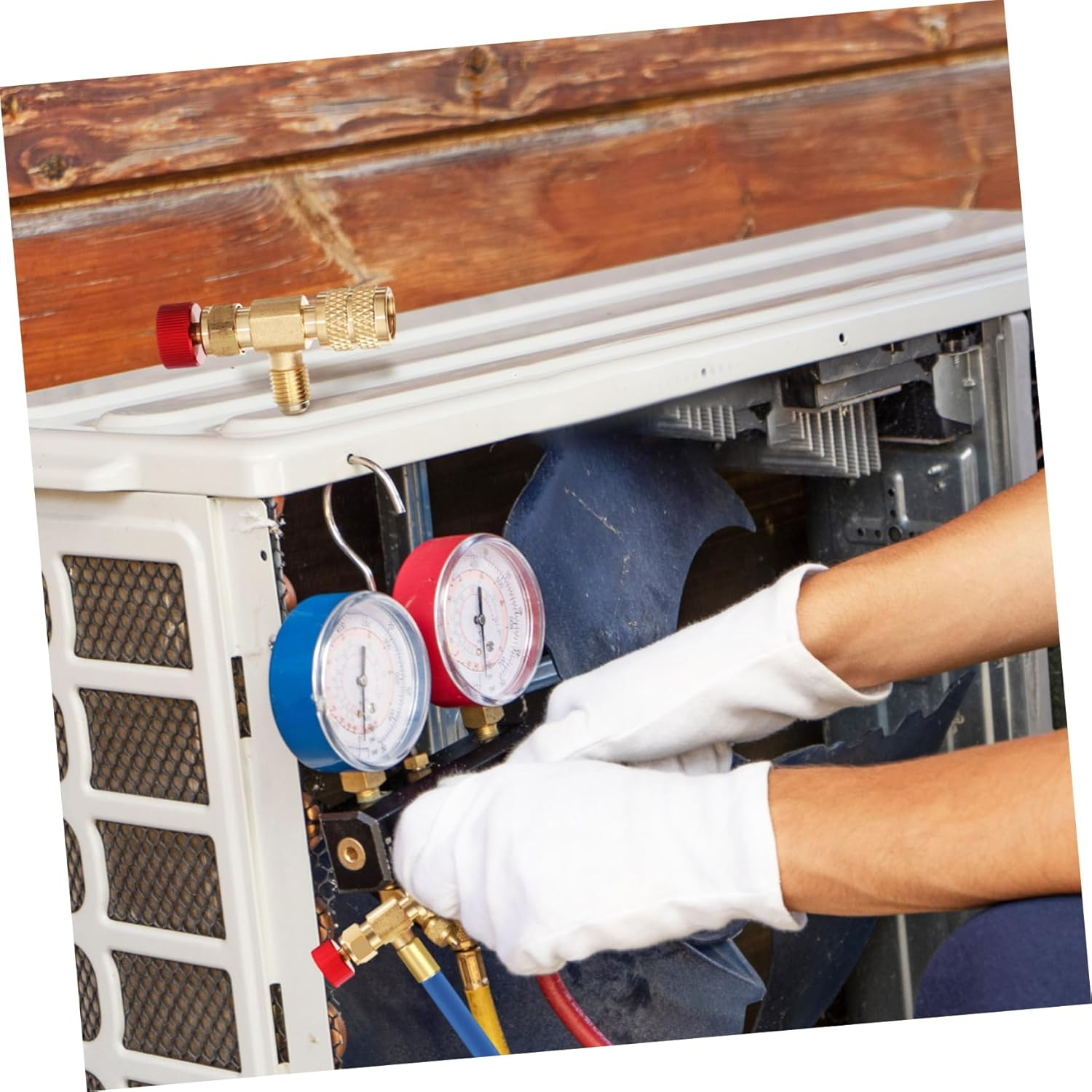 Refrigeration Coupling Valves Straight Valve Adapter for Air Conditioner, Compatible and R410 Refrigerants, Replacement for Home Use