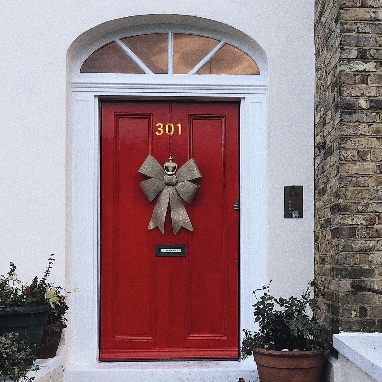 Lotsdonxia Self-Adhesive 3D Gold Numbers (0-9) for Addressing House, Apartment, Hotel, and Street Room Doors as Mailbox Stickers-6 image number 4