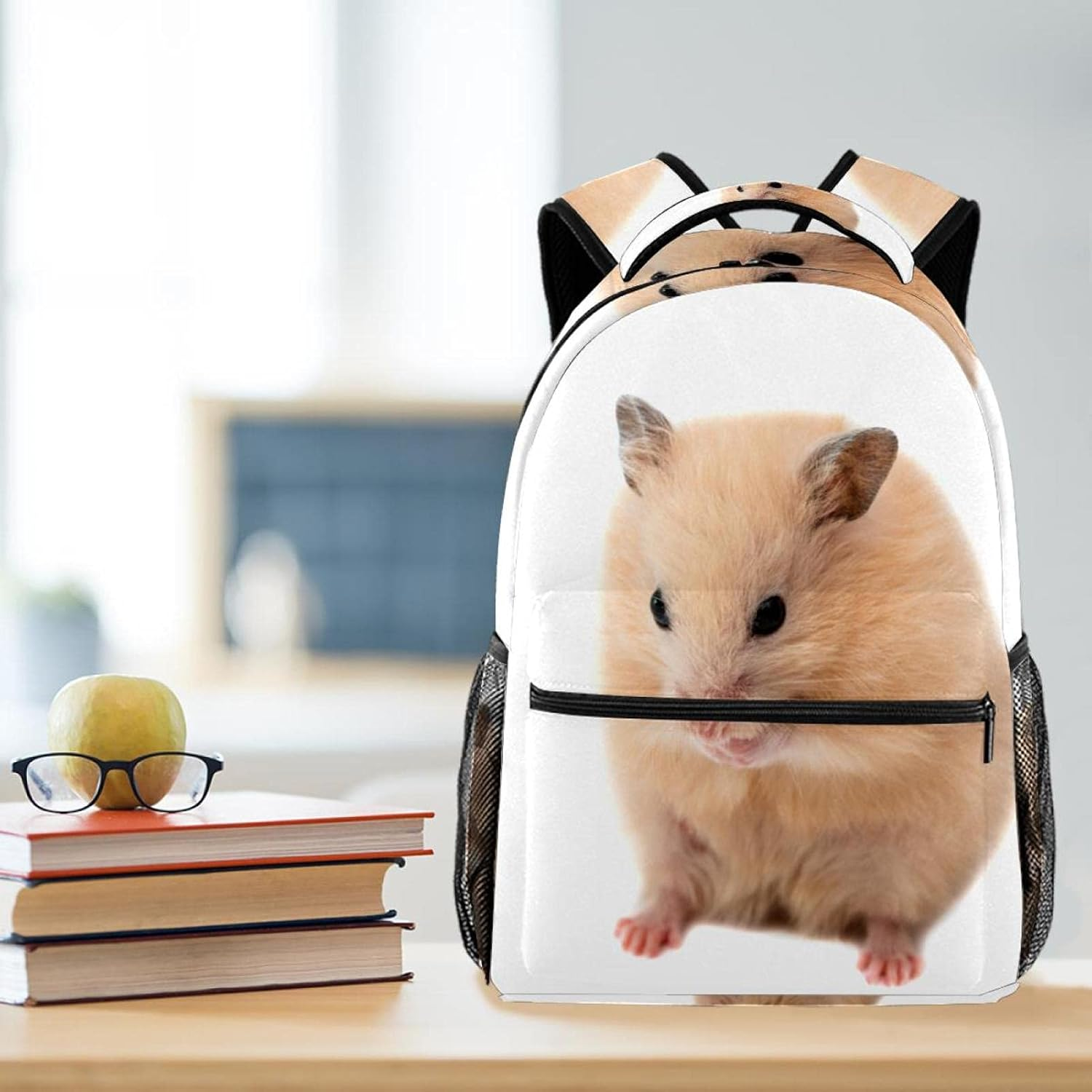 Adorable Hamster Backpack Students Shoulder Bags Travel Bag College School Tote Backpacks image number 4