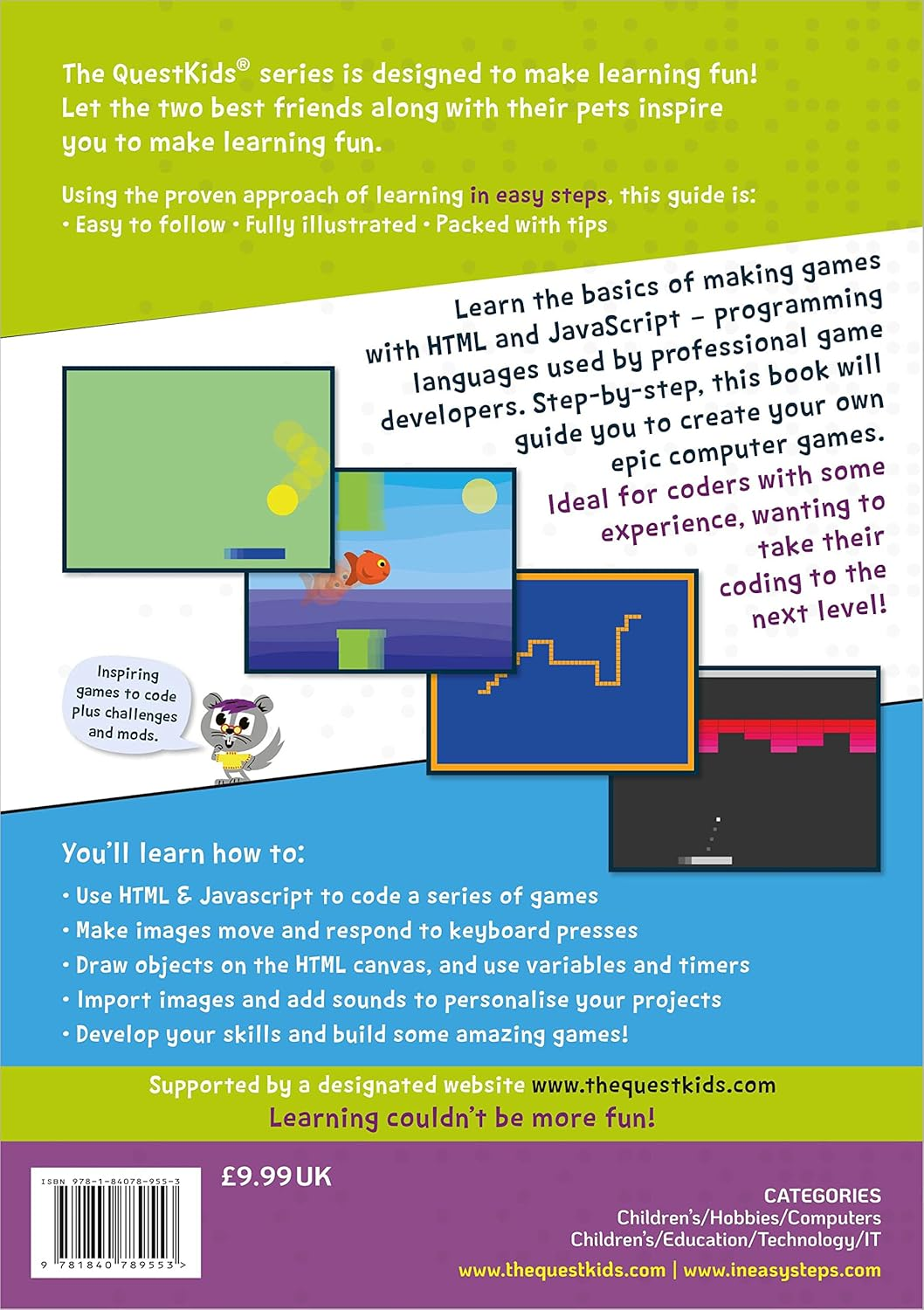 Coding with HTML & Javascript - Create Epic Computer Games: the Questkids Do Coding image number 5