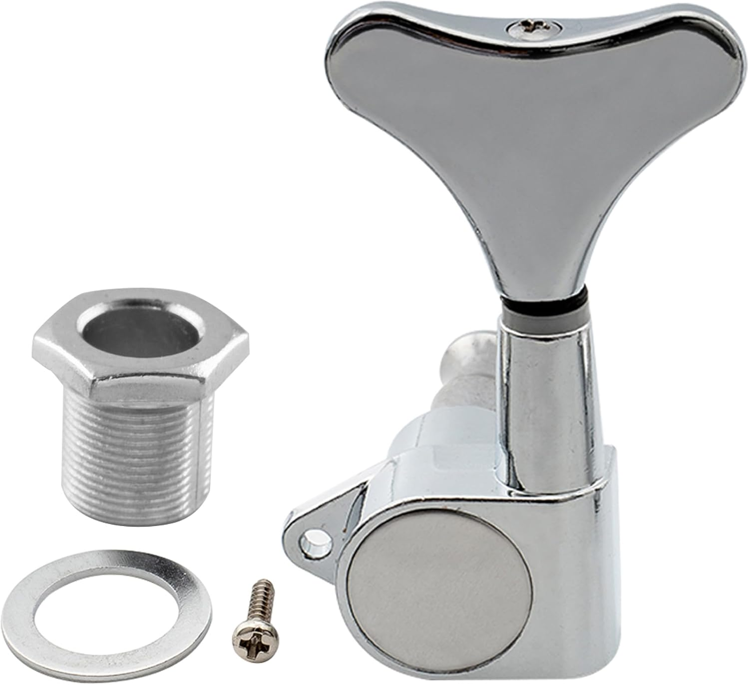 Musiclily 2R2L Sealed Bass Tuners Tuning Pegs Keys Machine Heads Set, Black