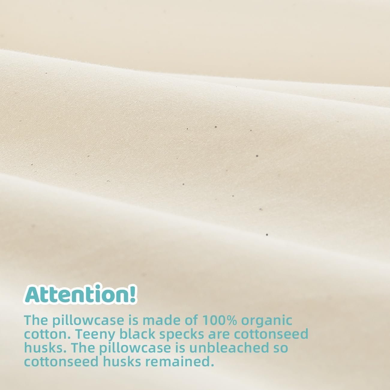 Lofe Organic King-Size Pillow with Pillowcase - 20X36, Natural Organic Cotton Zippered Shell, Adjustable Loft, Machine Washable and Hypoallergenic, for Side and Back Sleepers, Youth, Adults image number 4