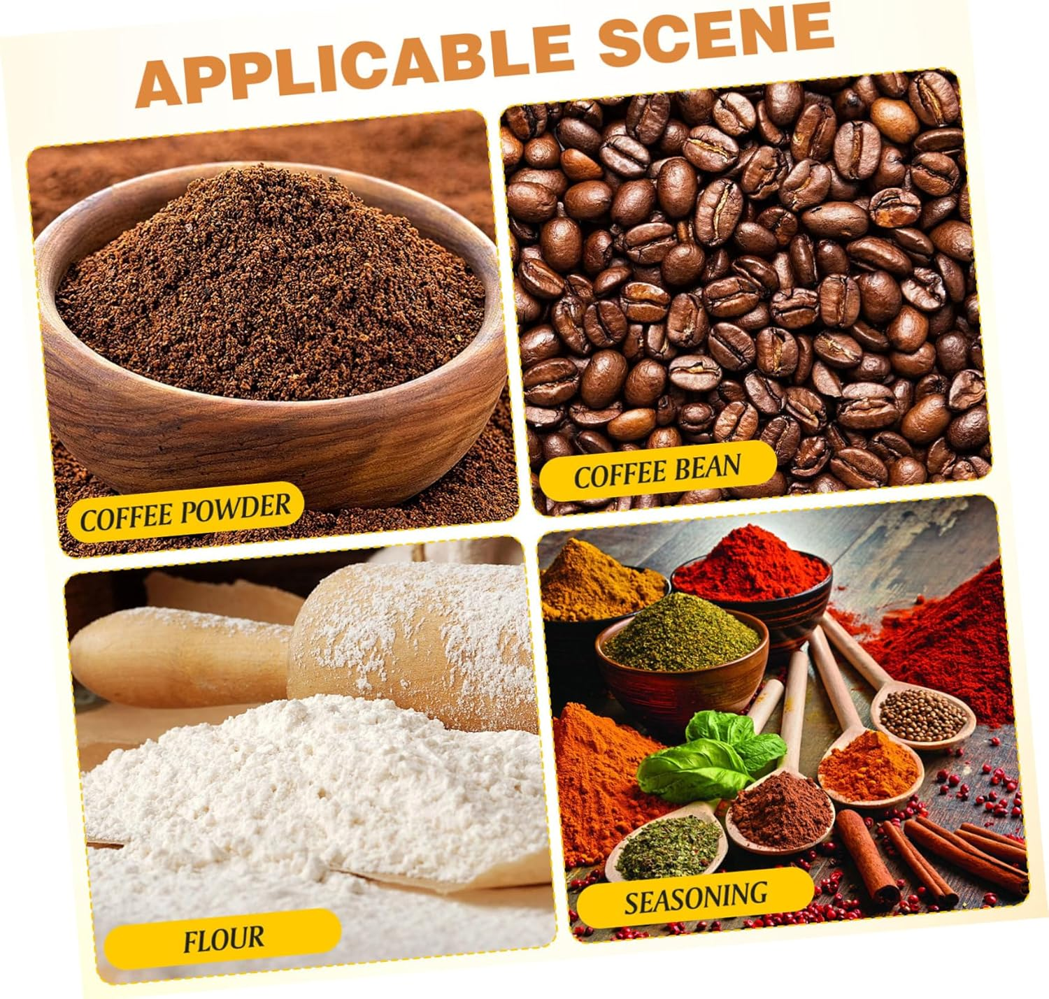 HOMOBABE Stainless Steel Measuring Spoon for Coffee Drip Pressed Bottom Scoop Kitchen Tool for Milk Sugar Tea Salt image number 4