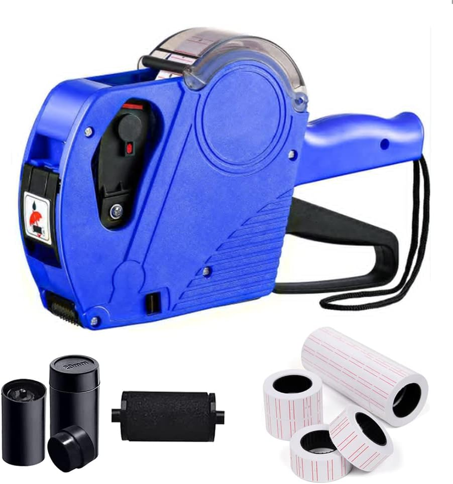 30 Rolls 2 Line Labels for YH-689 HM-689 MX6600 MX6602 Price Label Gun, Label Maker Machine, Pricing Tag Stickers - Office, Retail Shop, Grocery Store